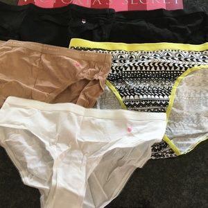 5 Victoria’s Secret Cotton Panties High Leg Briefs